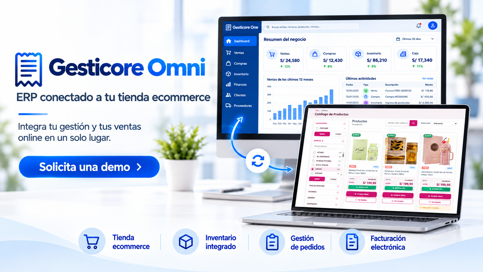 Tienda online conectada al stock de GestiCore